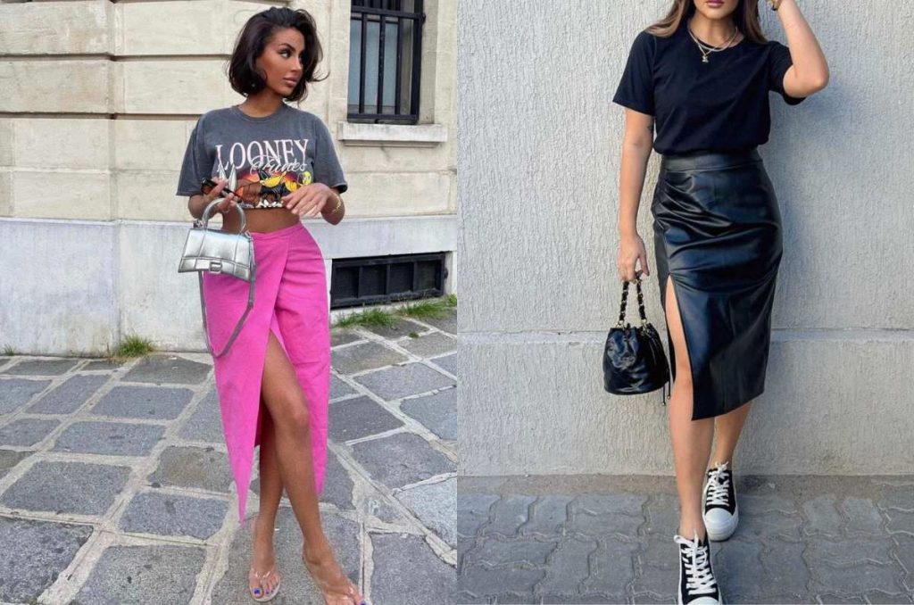 Outfits con falda wrap, perfectos para mamás de 40+ que quieren lucir elegantes en la oficinas 6