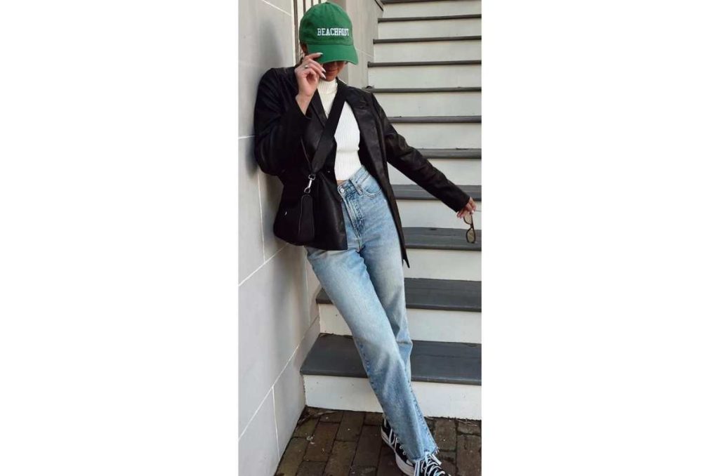 look con saco y visera