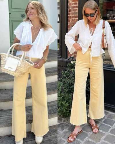 outfits butter yellow