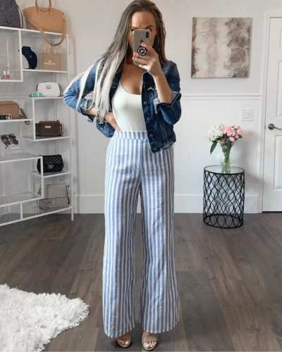 pantalones de rayas