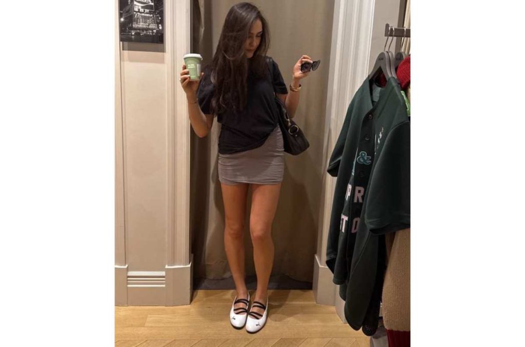 outfits con tenis bailarina