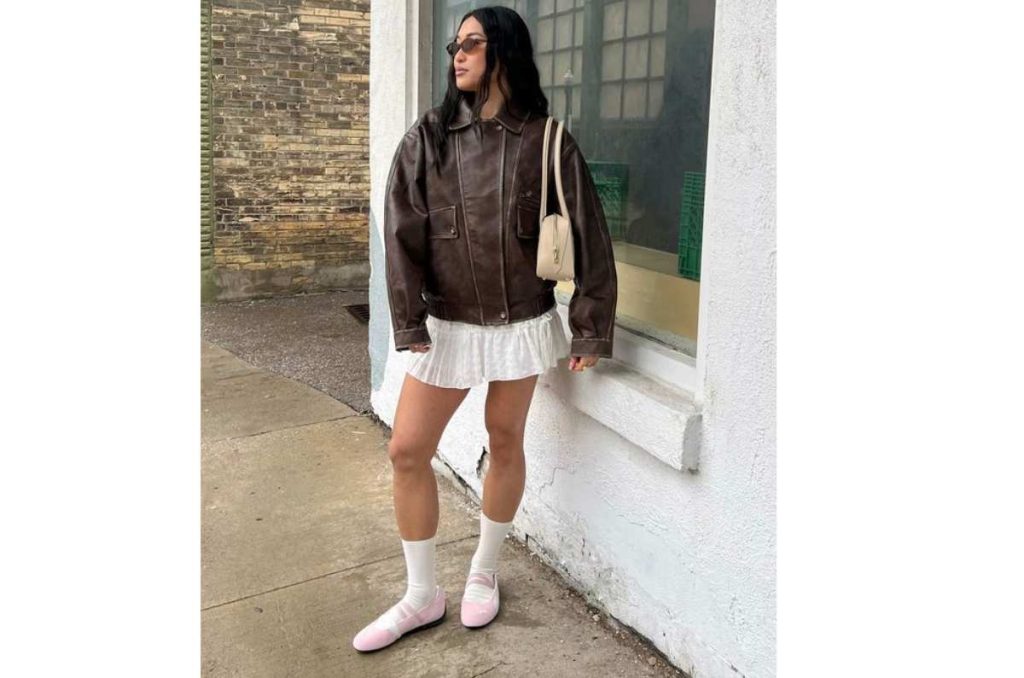 outfits con tenis bailarina