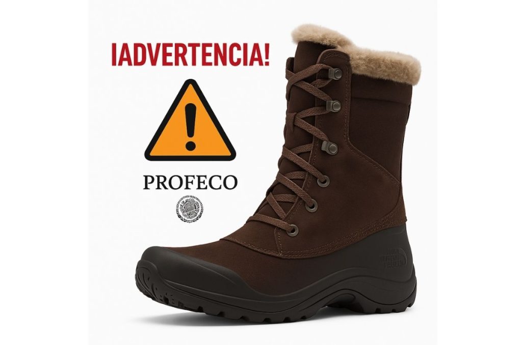 Profeco alerta por botas riesgosas de The North Face