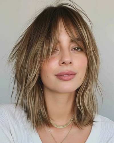 10 Cortes de cabello con flequillo que favorecen a todos los rostros 5