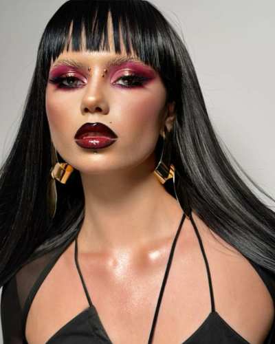 maquillaje de ojos gótico