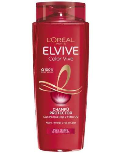 shampoo para cabello teñido: Elvive Color Vive, de L’Oréal Paris