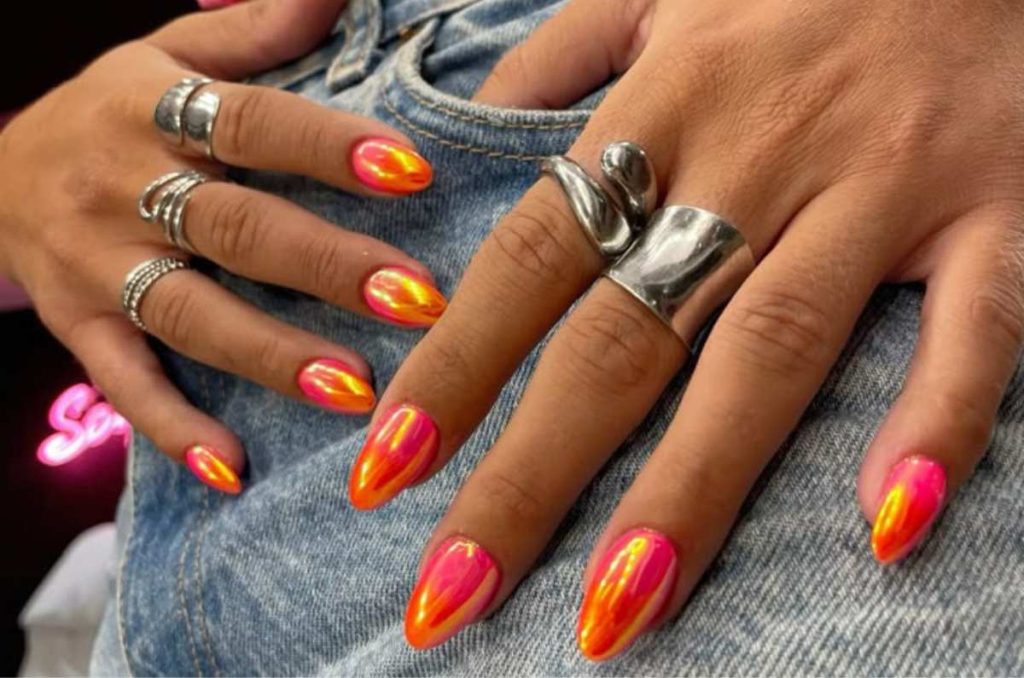 uñas Aperol