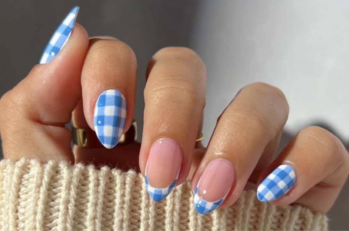 Uñas gingham: el diseño de manicura que será tendencia este verano 2025