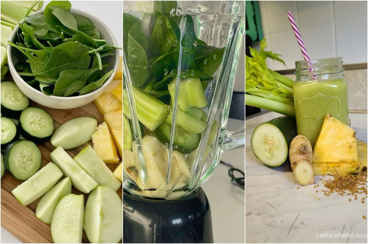 Recetas de jugo verde para desinflamar: cómo prepararlas y cada cuánto tomarlas