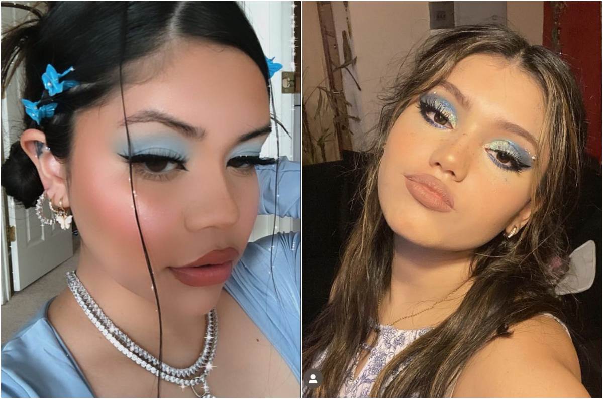 Sombra azul celeste de los 2000 regresa con fuerza: ¿Cómo recrear el maquillaje?