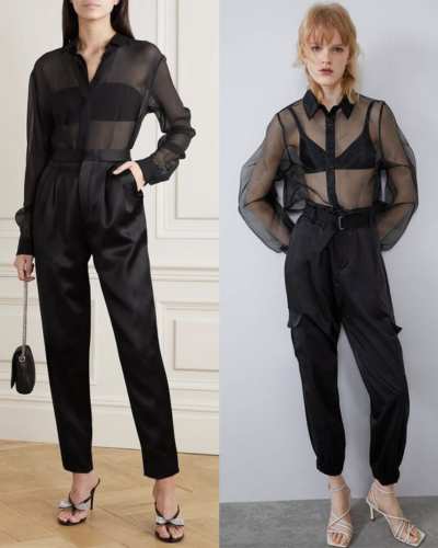 Looks con camisas transparentes; así debes llevarla para dar clases de moda en la oficina 3