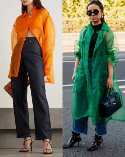 Looks con camisas transparentes; así debes llevarla para dar clases de moda en la oficina 5