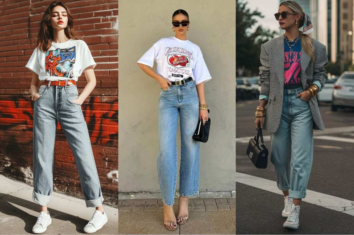 Outfits con playeras gráficas, la prenda básica que puedes usar en la oficina sin dejar de lucir estilizada
