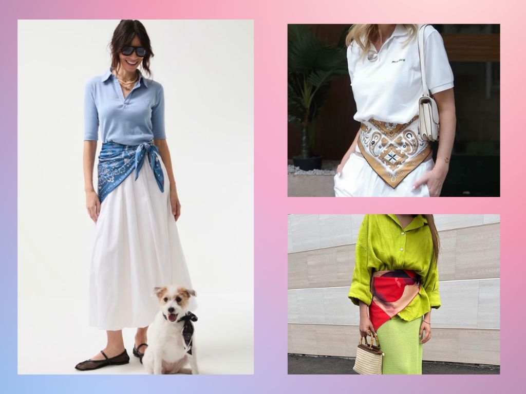 Descubre cómo puedes aprovechar un paliacate para outfits de verano