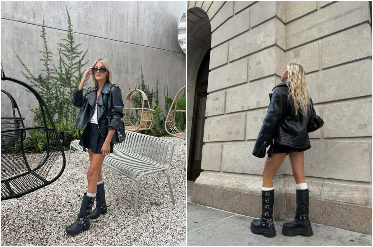 Cómo combinar shorts con botas biker: ideas para un look rebelde y con estilo