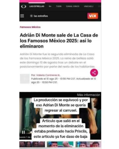 Adrián Di Monte, segundo eliminado de La Casa de los Famosos México