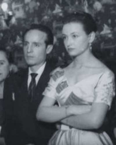 Roberto Gómez Bolaños y su primera esposa