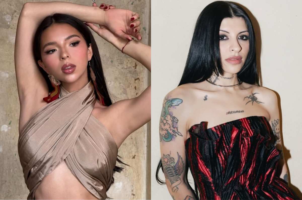 Ángela Aguilar imita a Cazzu con un peinado y desata polémica en uno de sus shows