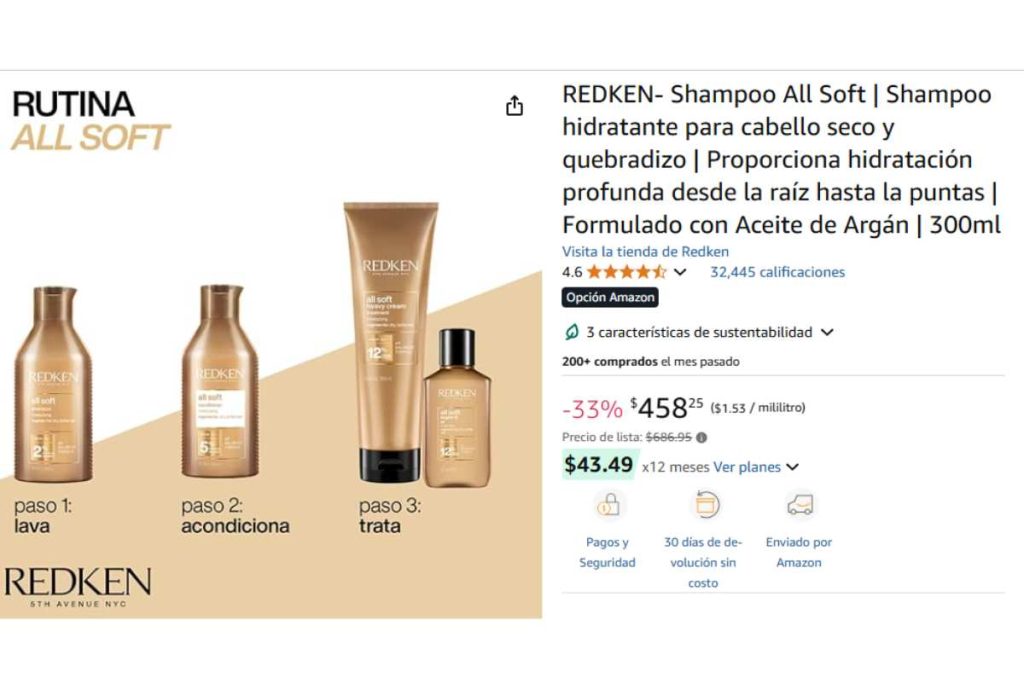 shampoo para cabello seco
