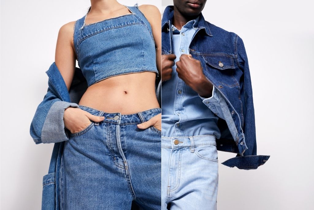 Outfit con denim oscuro combinando look casual y formal