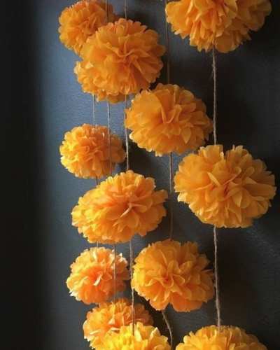 flores de cempasúchil caseras