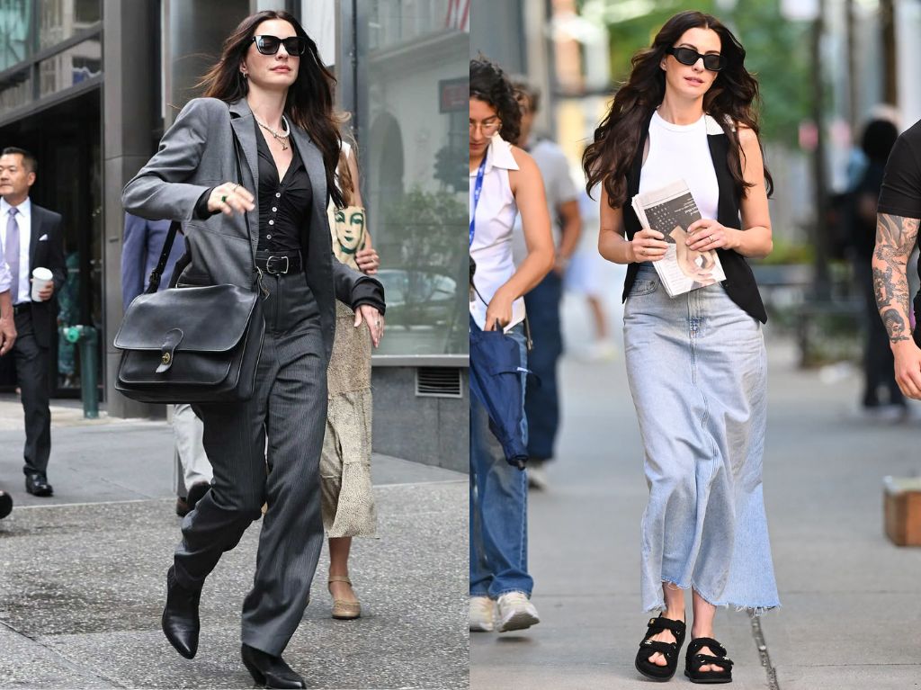 ¿Cuáles son los looks de Anne Hathaway como Andy Sachs, que ya son tendencia?