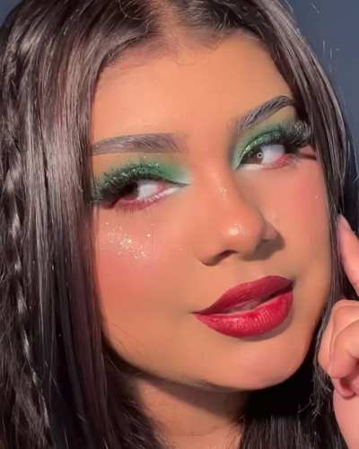 maquillaje tricolor