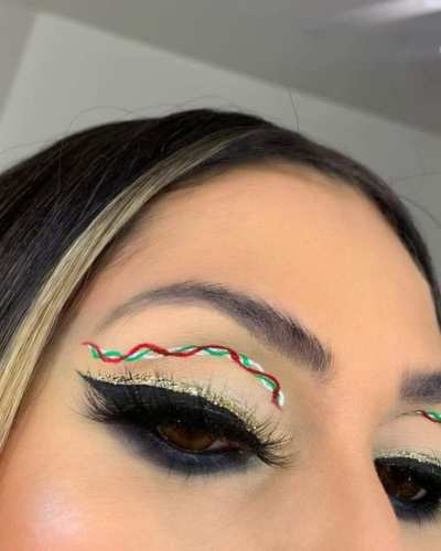 maquillaje tricolor