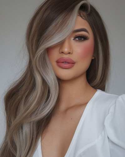 Mechas para disimular las canas