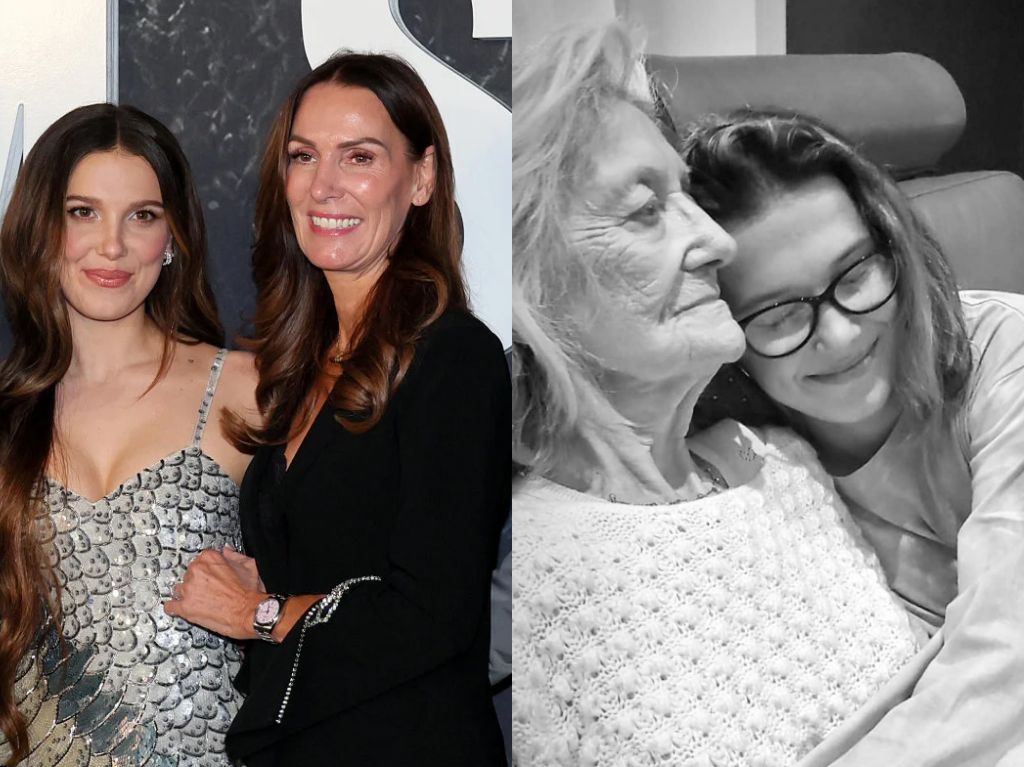 Millie Bobby Brown, su madre Kelly y su abuela Ruth
