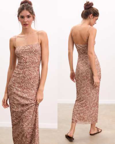 vestido boho Stradivarius