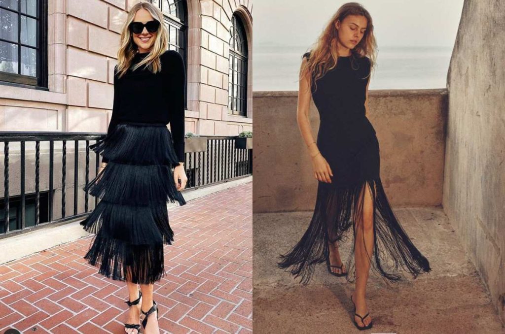 vestidos con flecos