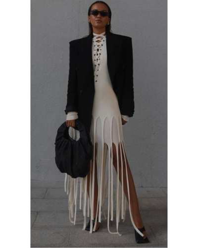 vestidos con flecos