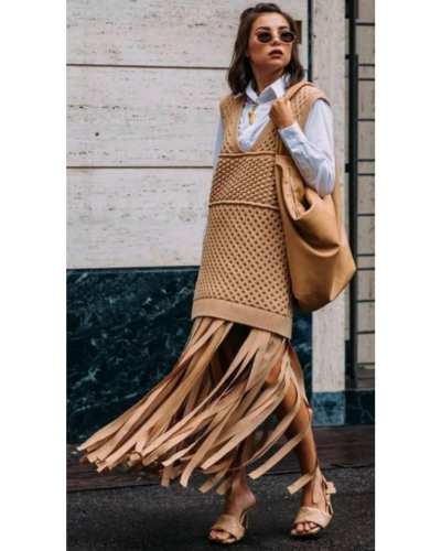 vestidos con flecos