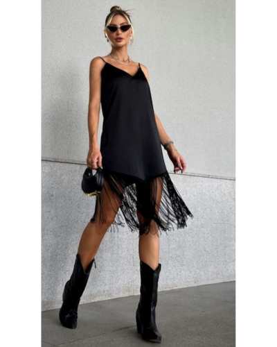 vestidos con flecos