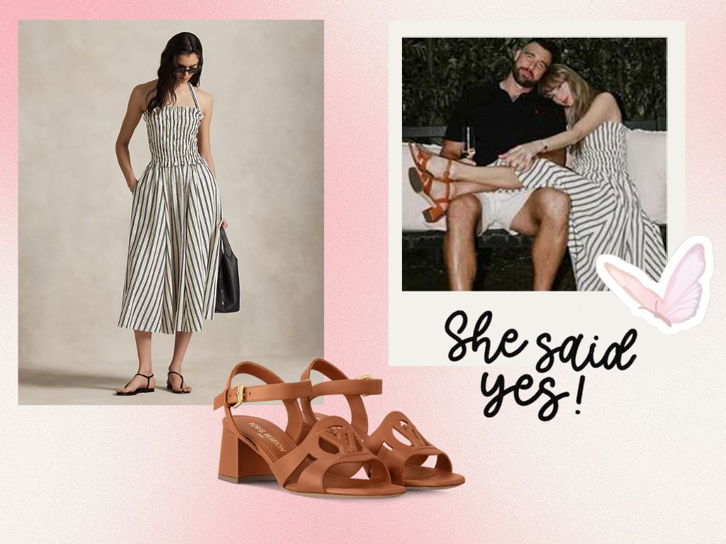 Look de compromiso de Taylor Swift