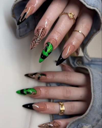 Uñas para Spooky Season - Pinterest 