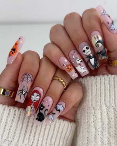 Uñas para Spooky Season - Pinterest 
