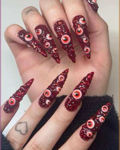 Uñas para Spooky Season - Pinterest 