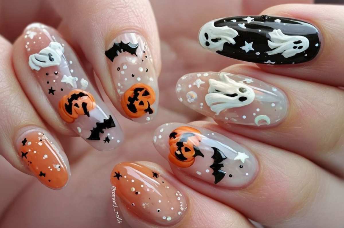 Uñas para Spooky Season: diseños fáciles y en tendencia 2025