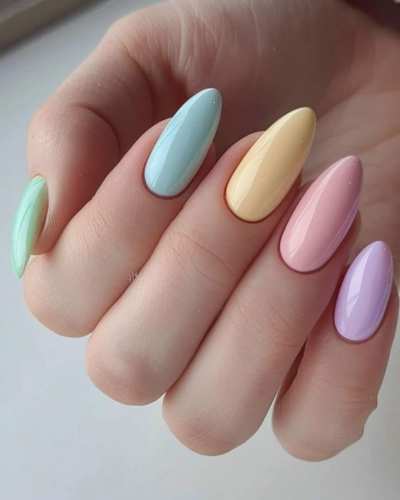 Uñas color pastel - Pinterest 