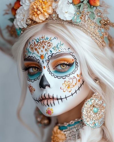 ¿Por qué las catrinas llevan corona de flores?