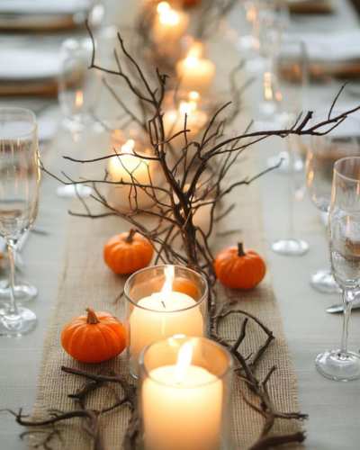 Decoración con velas 