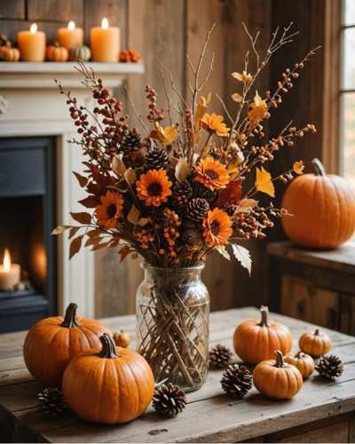 Decoraciones con calabazas 