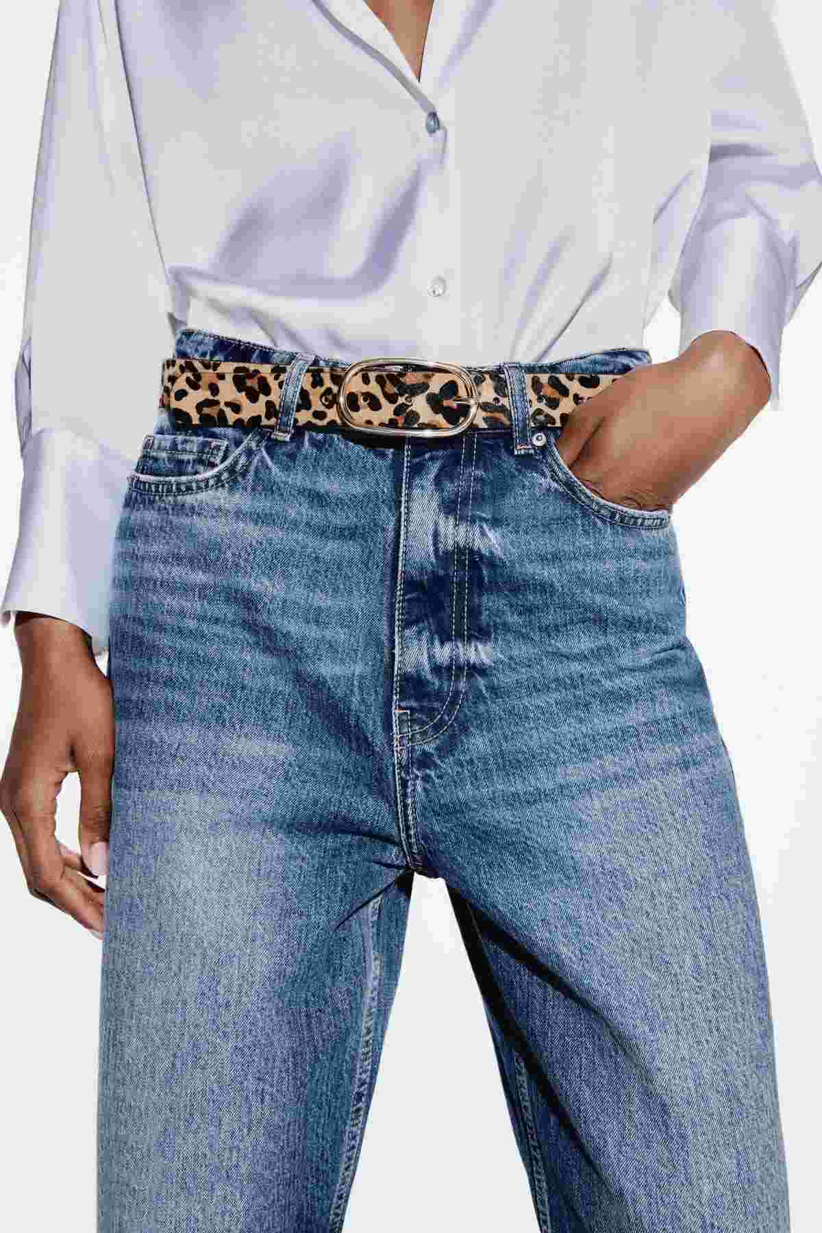 Estampado leopardo cinturon