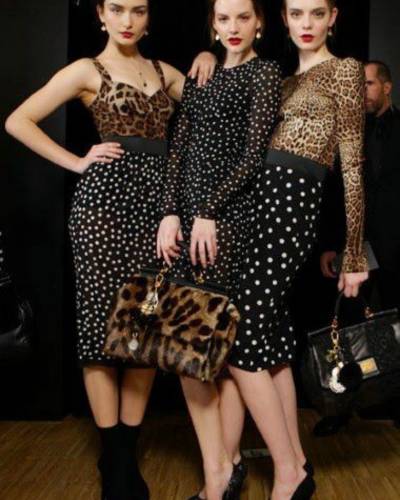 Estampado leopardo con puntos