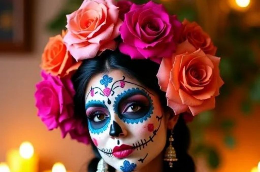 razones por las que las catrinas llevan coronas de flores