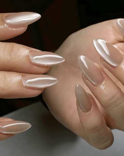 Uñas con efecto gato 