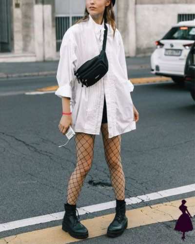 Accesorios góticos: medias de red