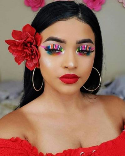 maquillaje fiestas patrias